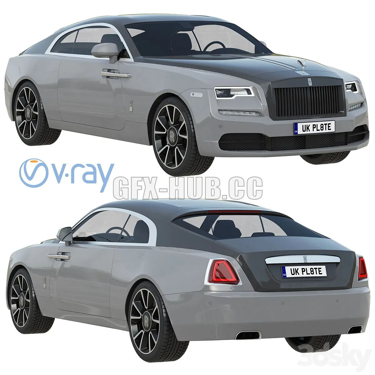 CAR – Rolls-Royce Wraith  3D Model