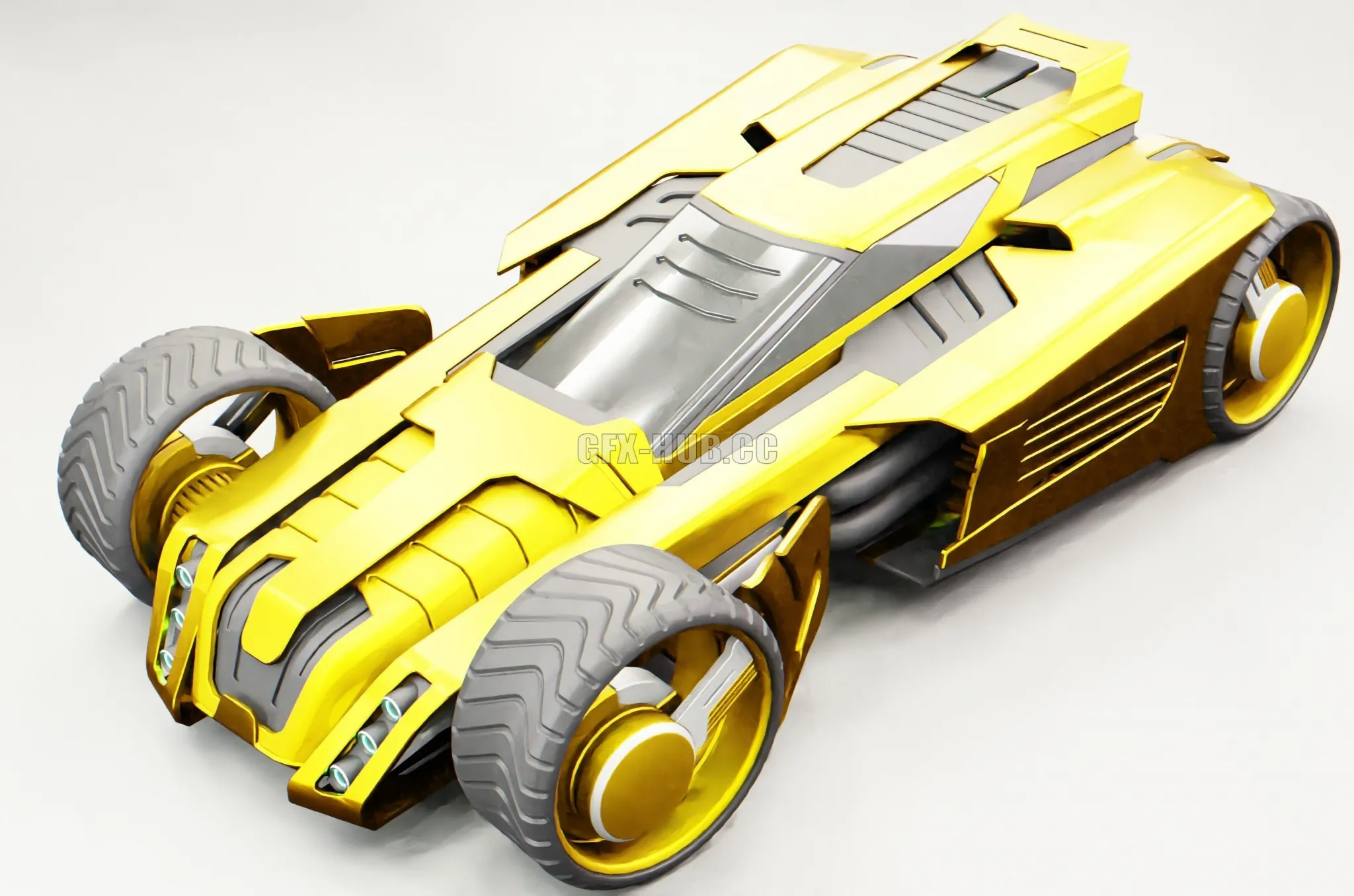 CAR – Sci-Fi Car 3D Model