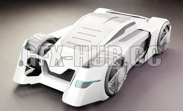 CAR – Sci-Fi Concept Car 3D Model