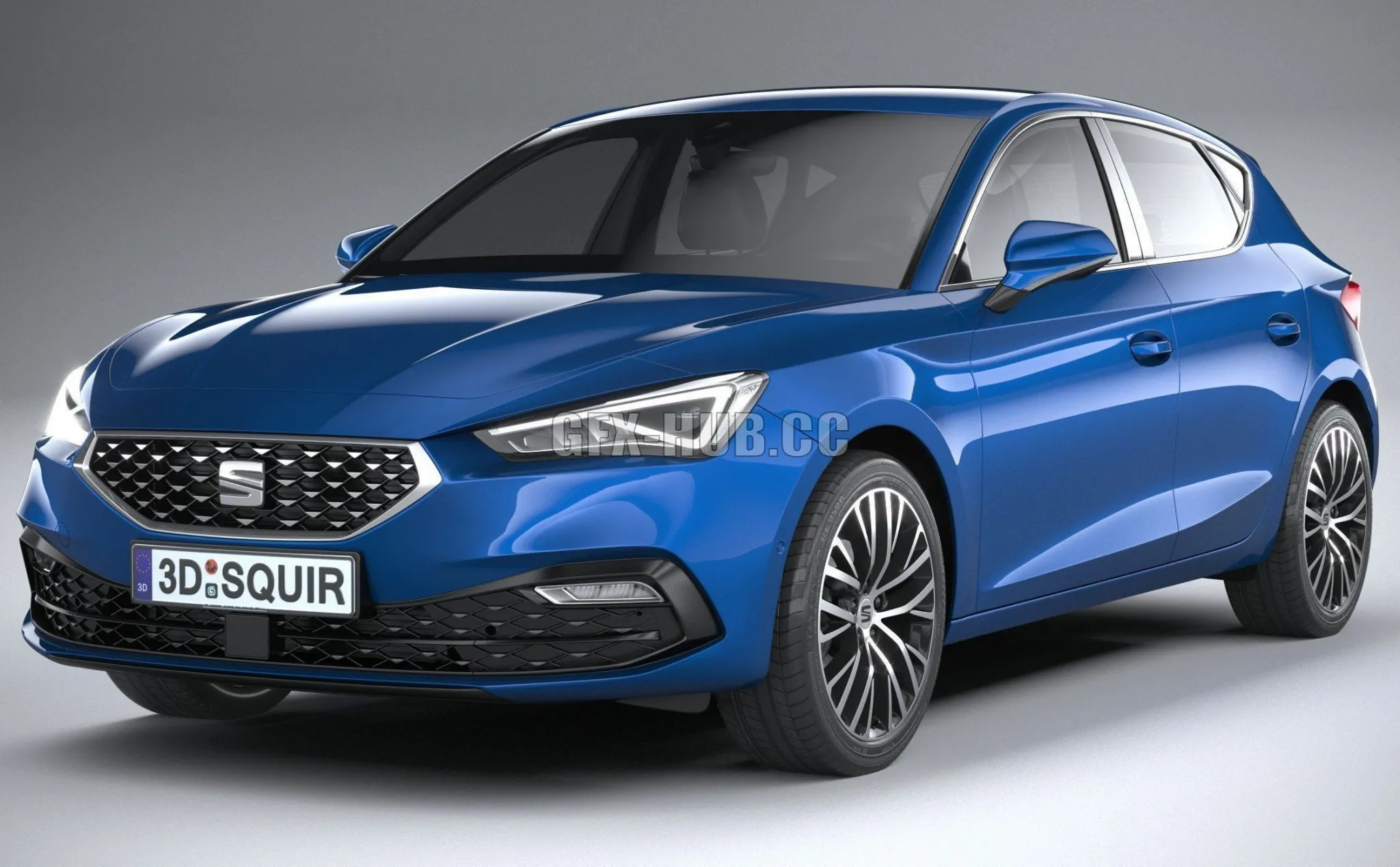 CAR – Seat Leon 5-door 2020 3D Model