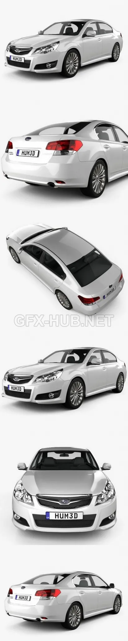 CAR – Subaru Legacy Liberty sedan 2010  3D Model