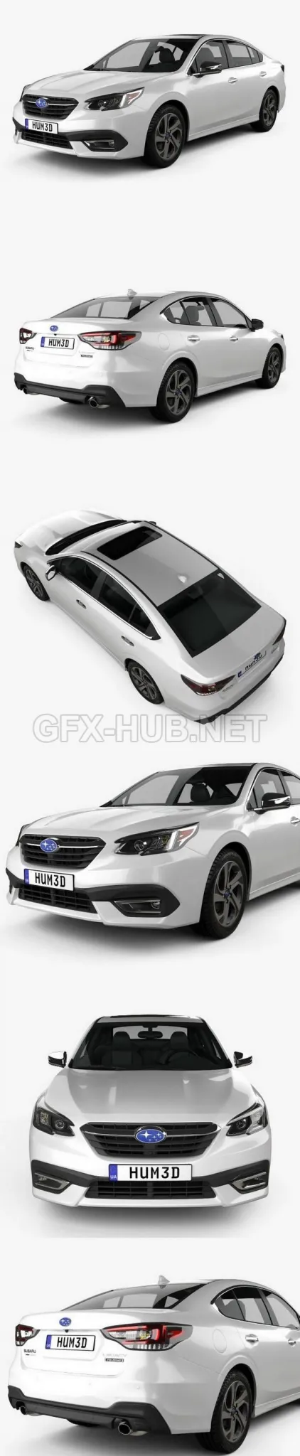 CAR – Subaru Legacy Touring 2020  3D Model