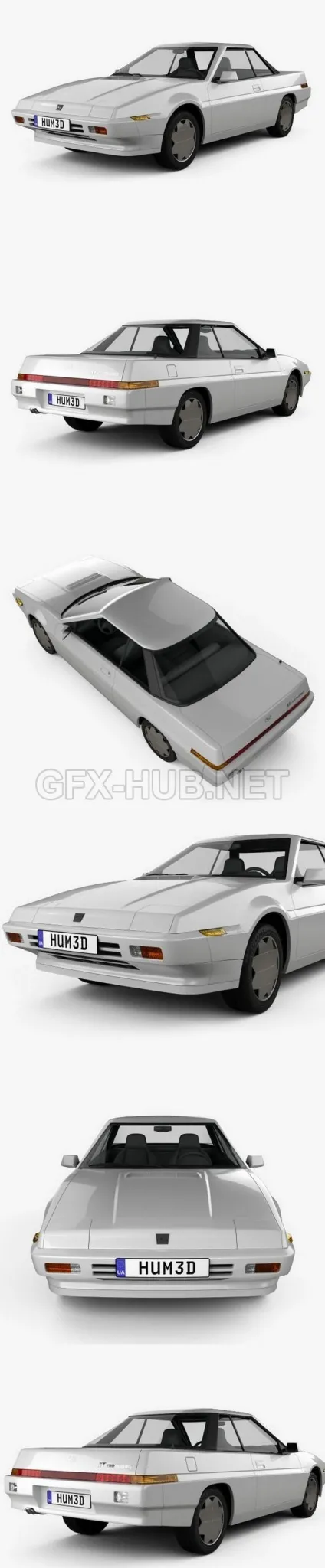 CAR – Subaru XT 1985  3D Model
