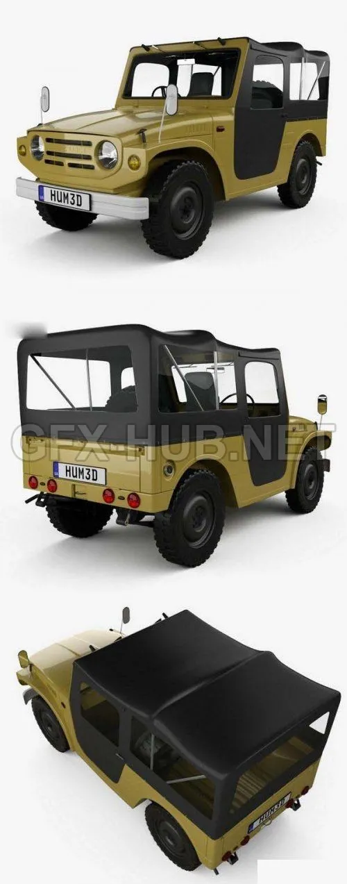 CAR – Suzuki Jimny 1970  3D Model
