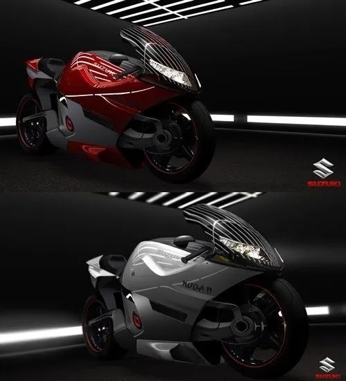 CAR – Suzuki Nuda II Concept bike 3D Model
