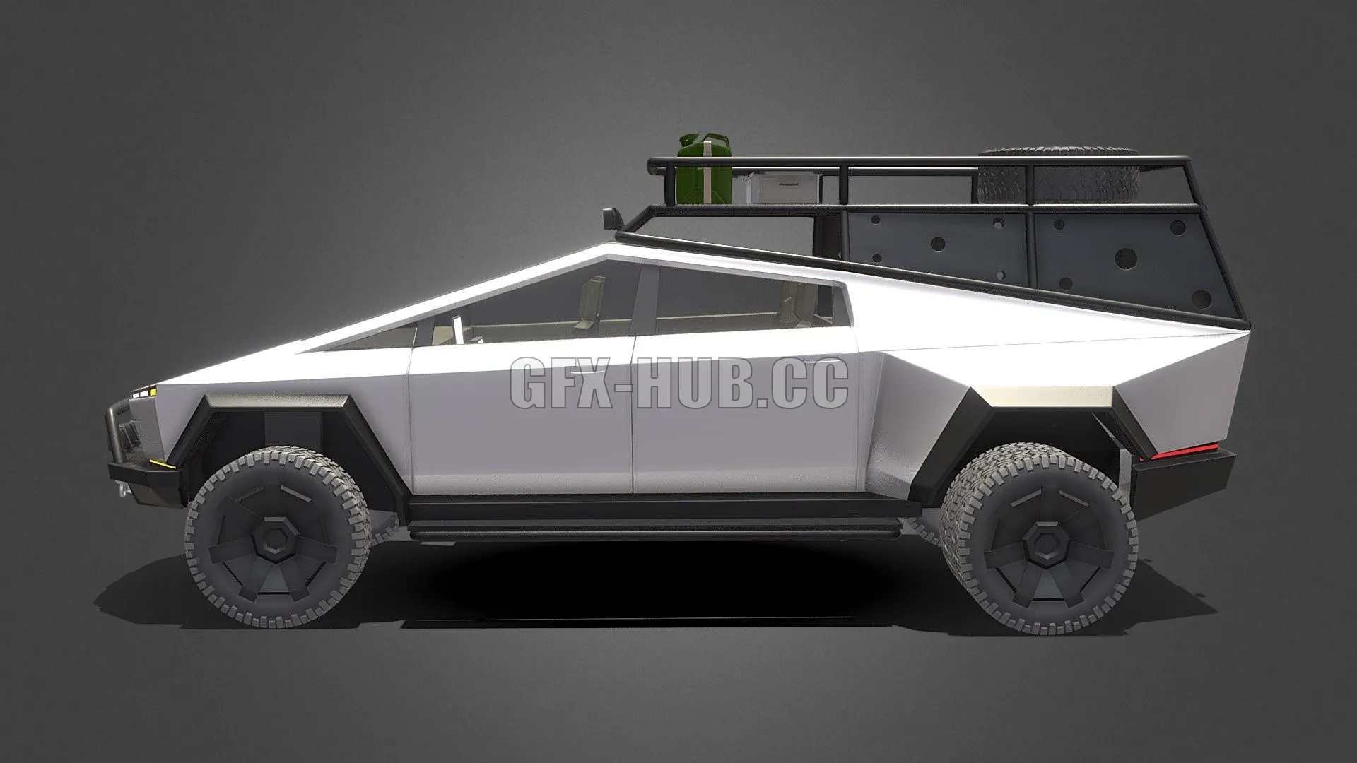CAR – Tesla Cybertruck Off-Road 3D Model