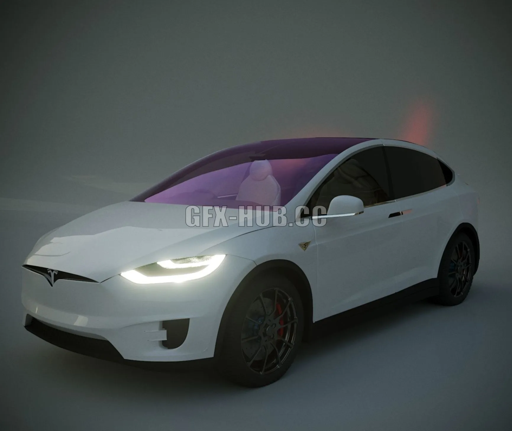 CAR – Tesla Model X 2016 3D Model