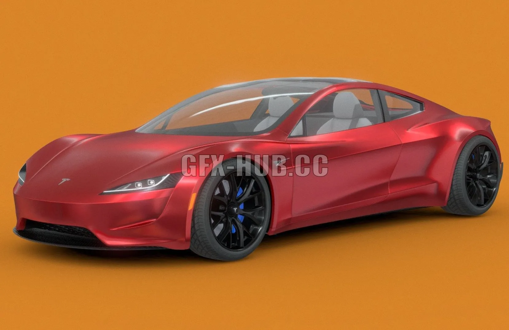 CAR – Tesla Roadster 2020 3D Model