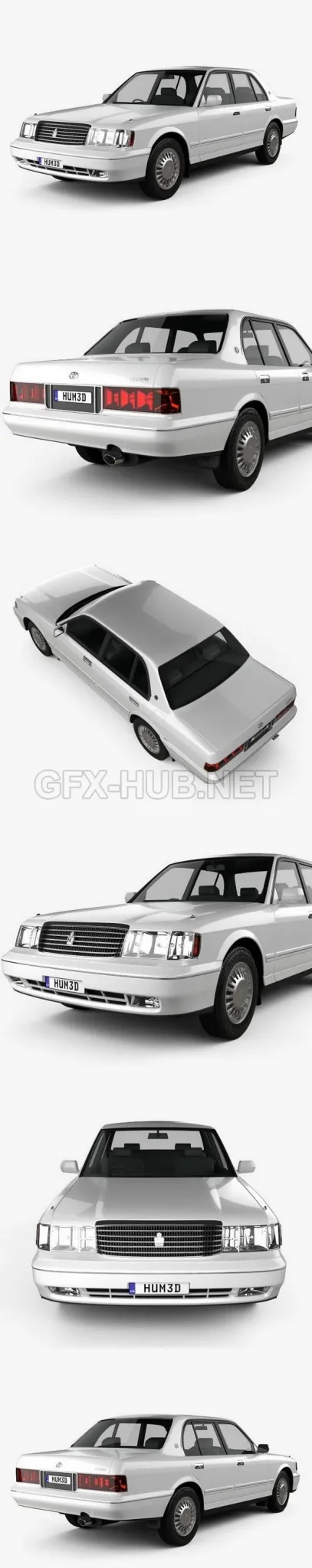 CAR – Toyota Crown 1991  3D Model