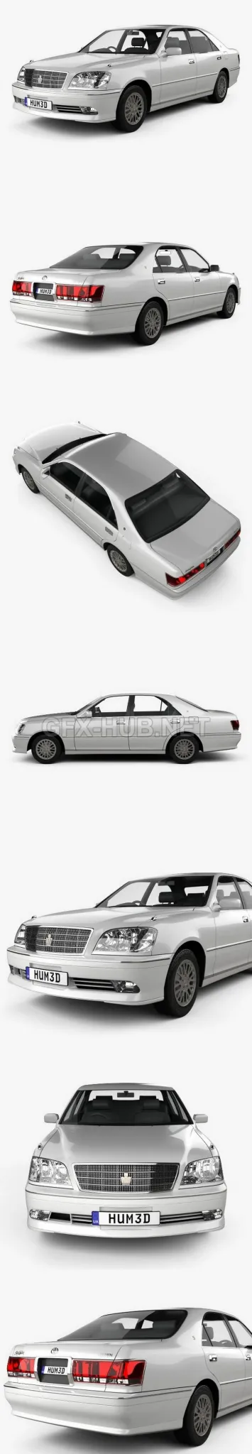 CAR – Toyota Crown Royal Saloon 2001  3D Model
