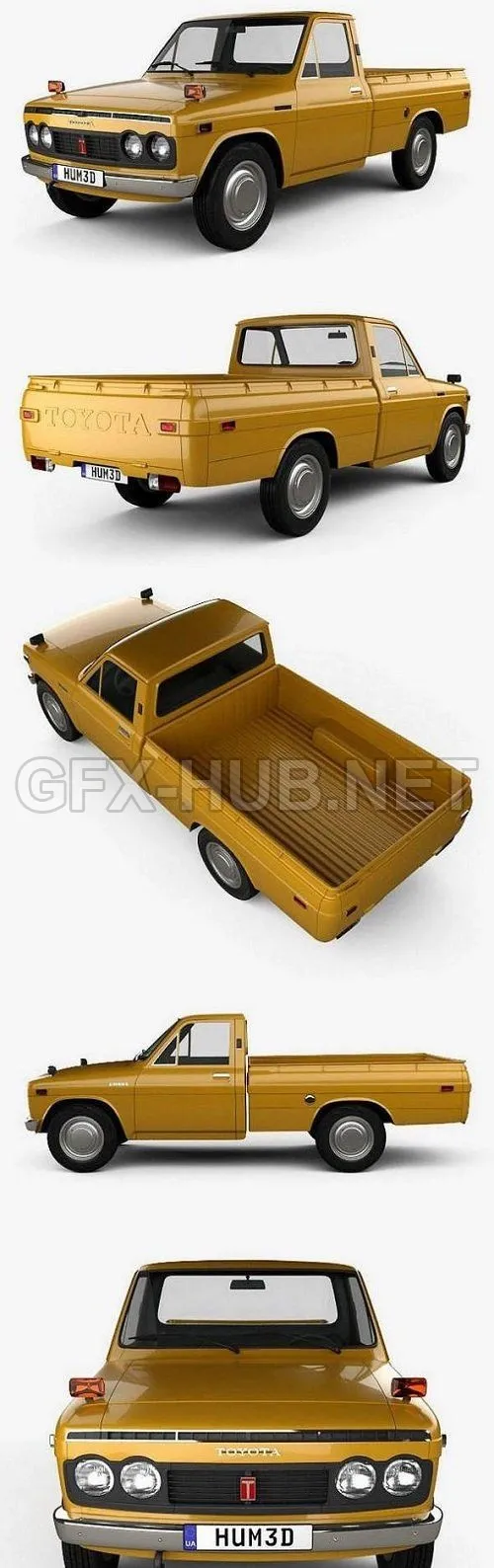 CAR – Toyota Hilux 1968 3D Model