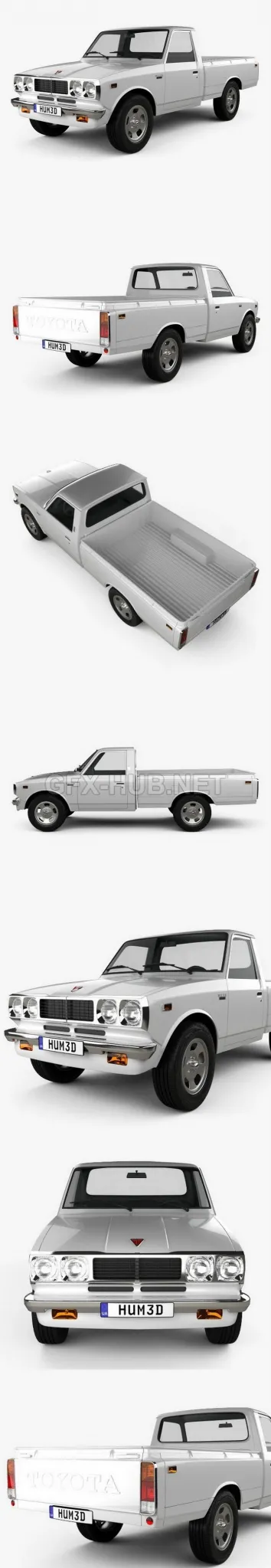 CAR – Toyota Hilux 1972  3D Model