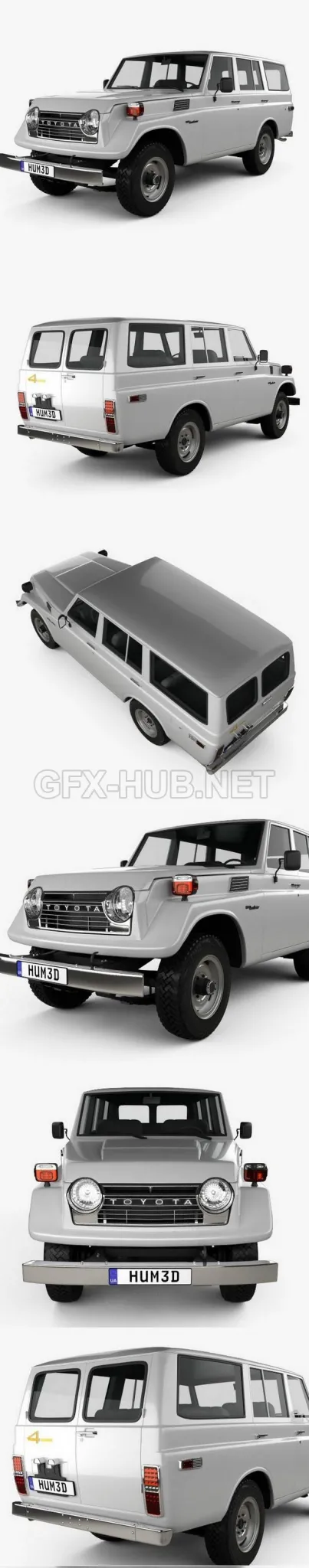 CAR – Toyota Land Cruiser (J55) 1975  3D Model