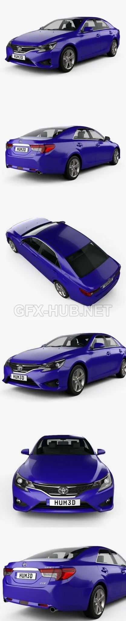 CAR – Toyota Mark X (Reiz) 2012  3D Model