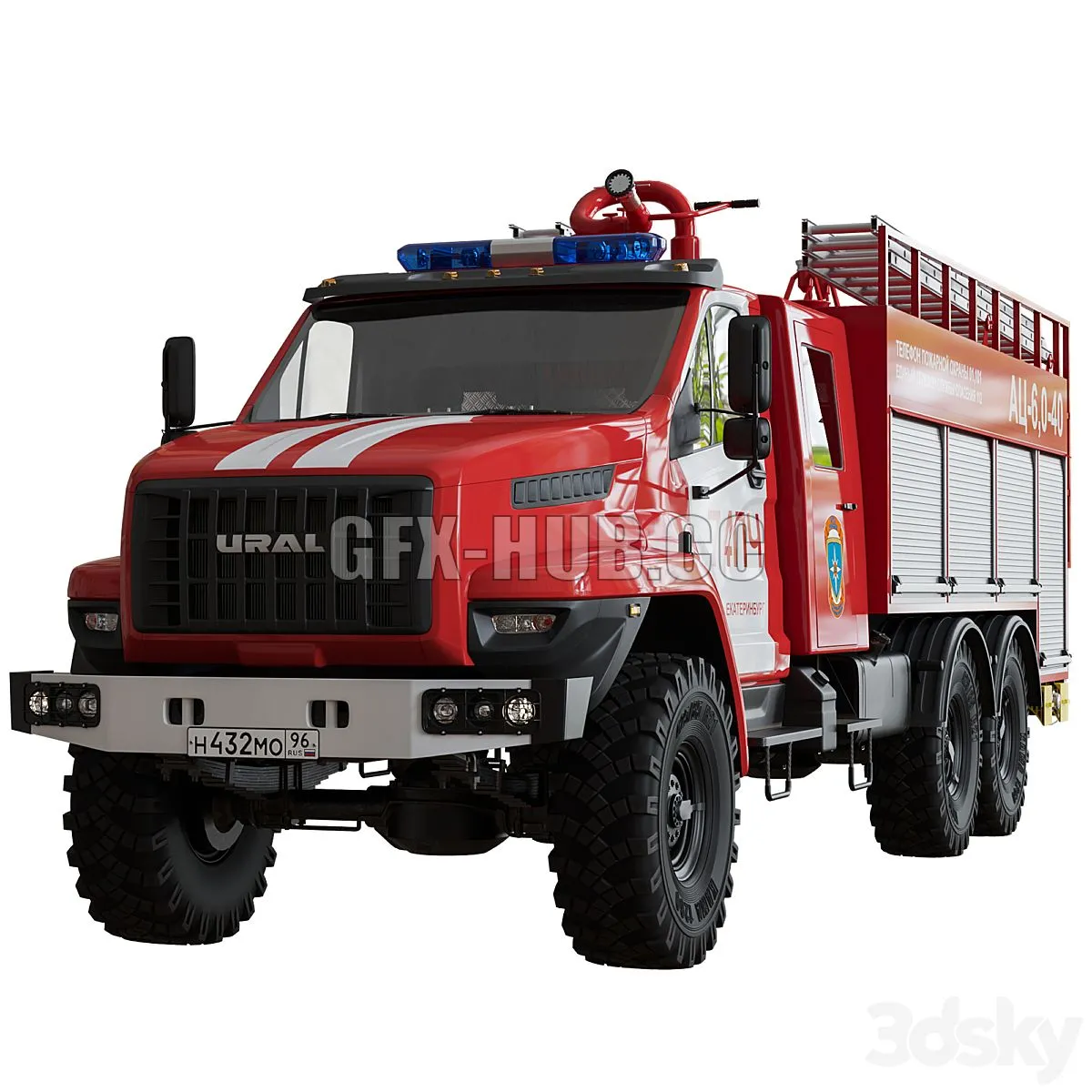 CAR – URAL Next tank truck 3D Model