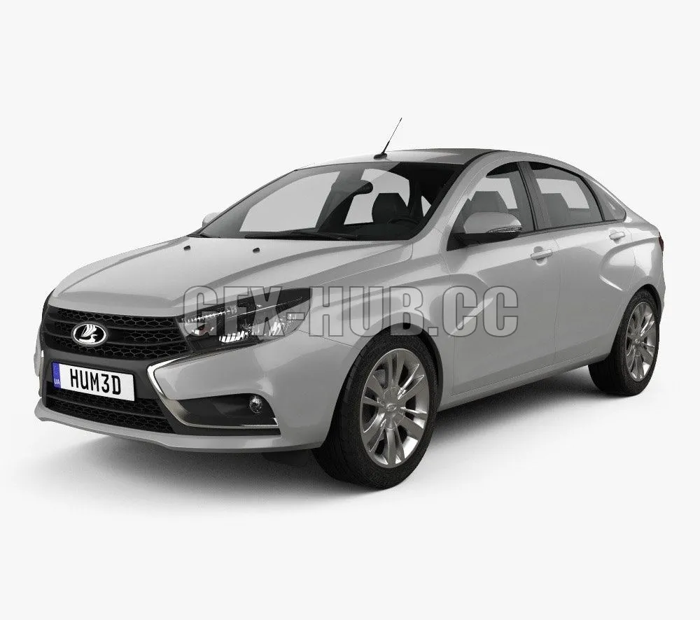 CAR – VAZ Lada Vesta GFL 2017 3D Model