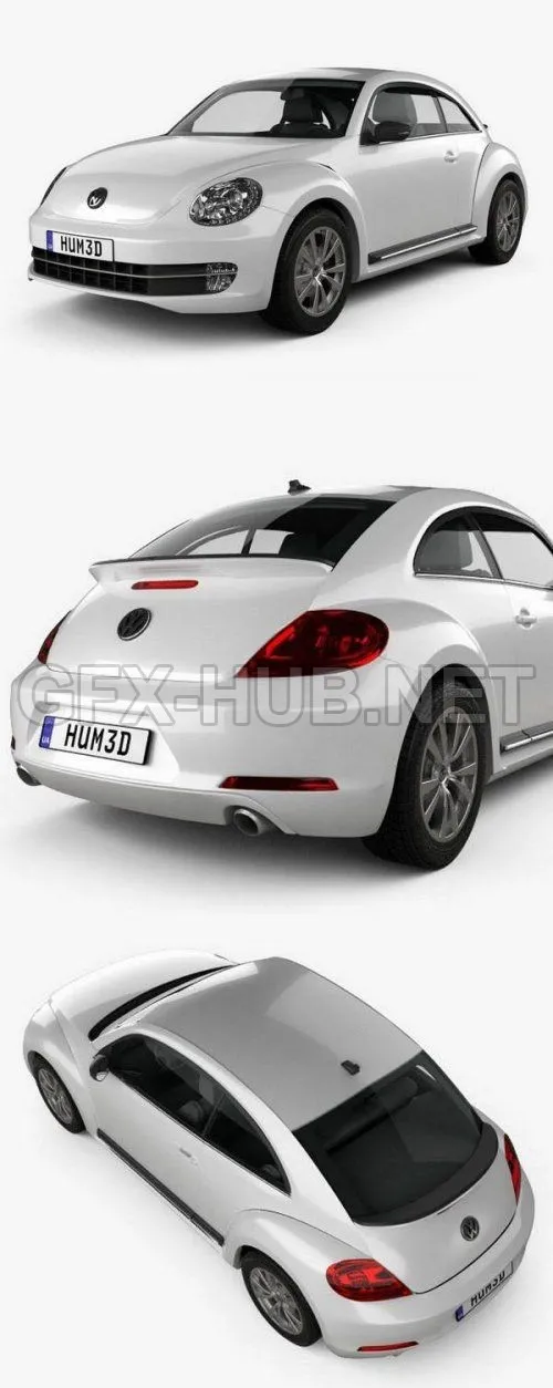 CAR – Volkswagen Beetle 2012 3D Model