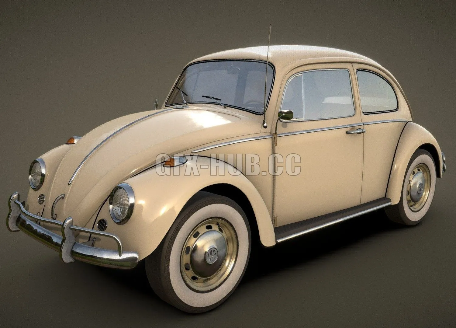 CAR – Volkswagen Beetle PBR 3D Model