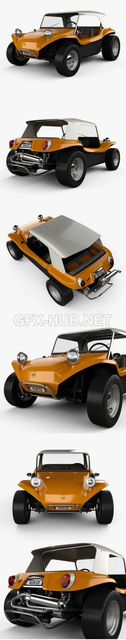 CAR – Volkswagen Buggy Meyers Manx 1965  3D Model