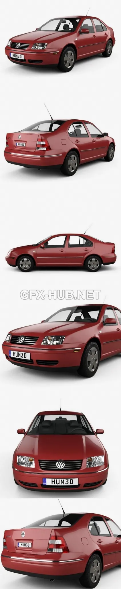 CAR – Volkswagen Jetta Sedan 2003  3D Model