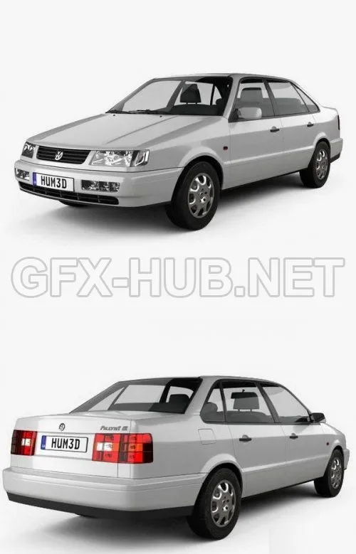 CAR – Volkswagen Passat (B4) sedan 1993  3D Model