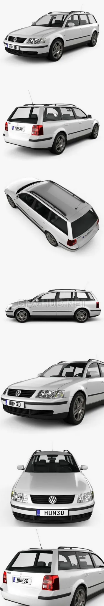 CAR – Volkswagen Passat (B5) variant 1997  3D Model