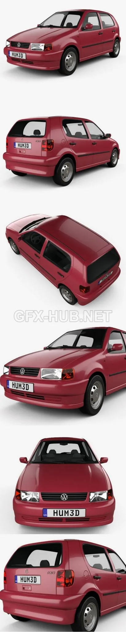 CAR – Volkswagen Polo 5-door 1994  3D Model