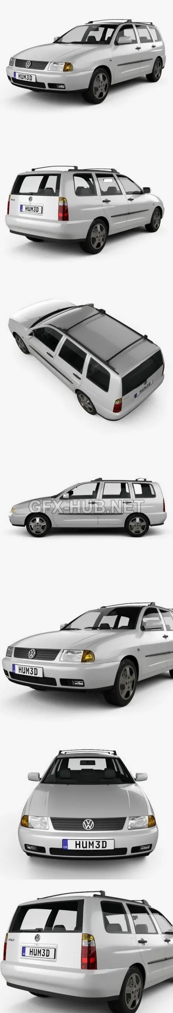 CAR – Volkswagen Polo Variant 1997 3D Model