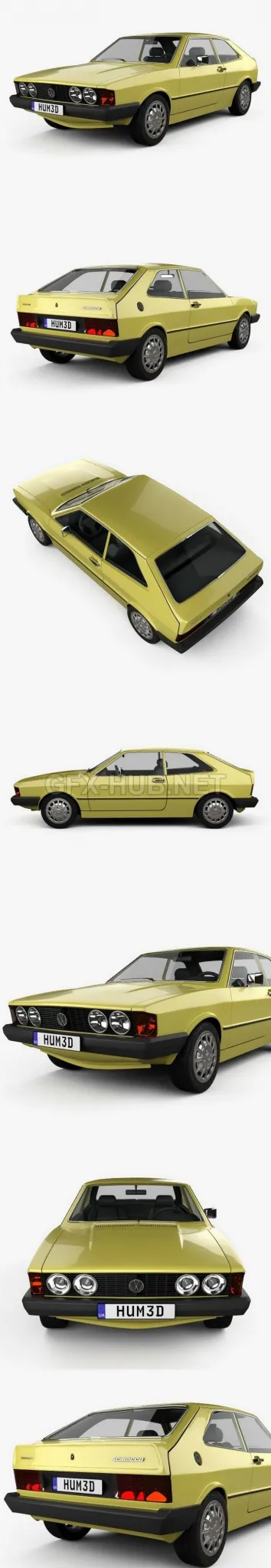 CAR – Volkswagen Scirocco 1977  3D Model