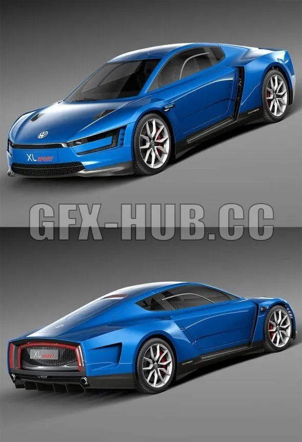 CAR – Volkswagen XL Sport 2015 3D Model