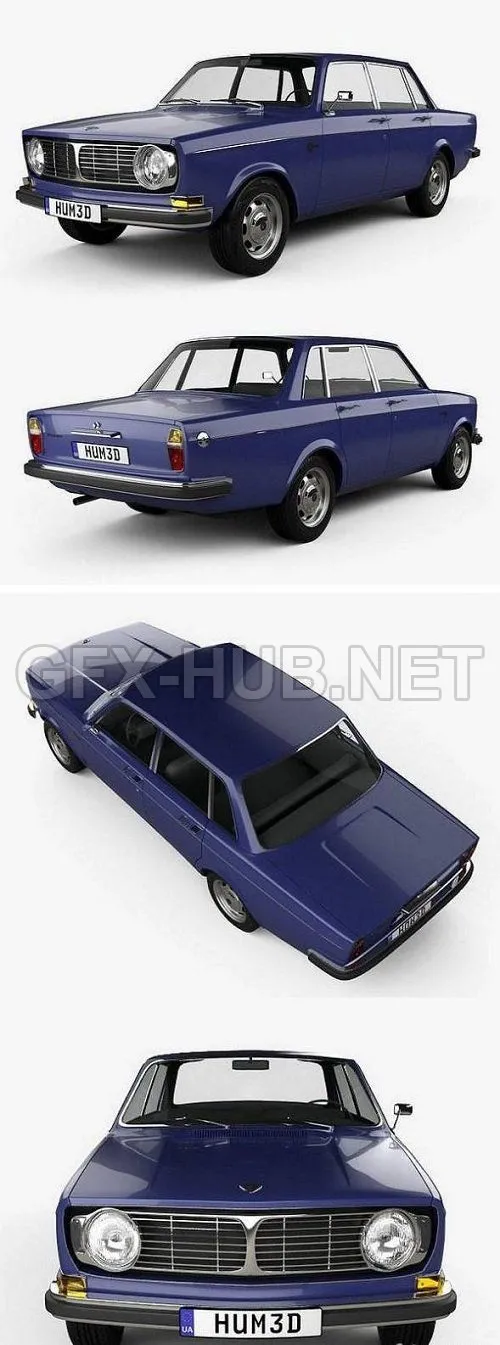 CAR – Volvo 144 sedan 1967 3D Model