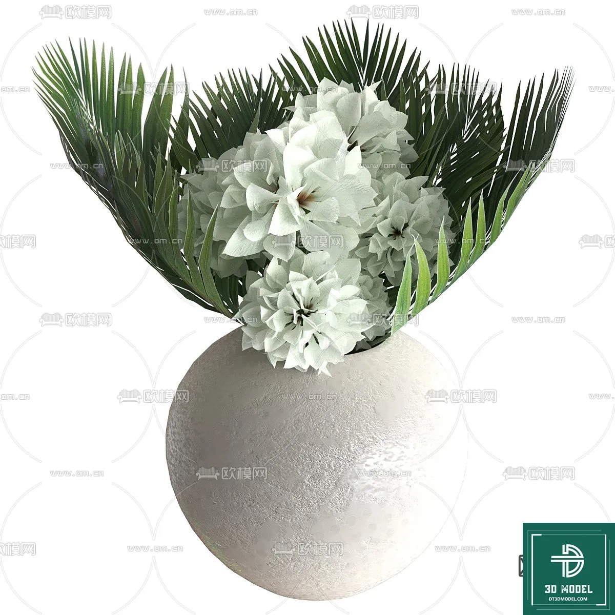 FLOWER VASE 3D MODEL – 076
