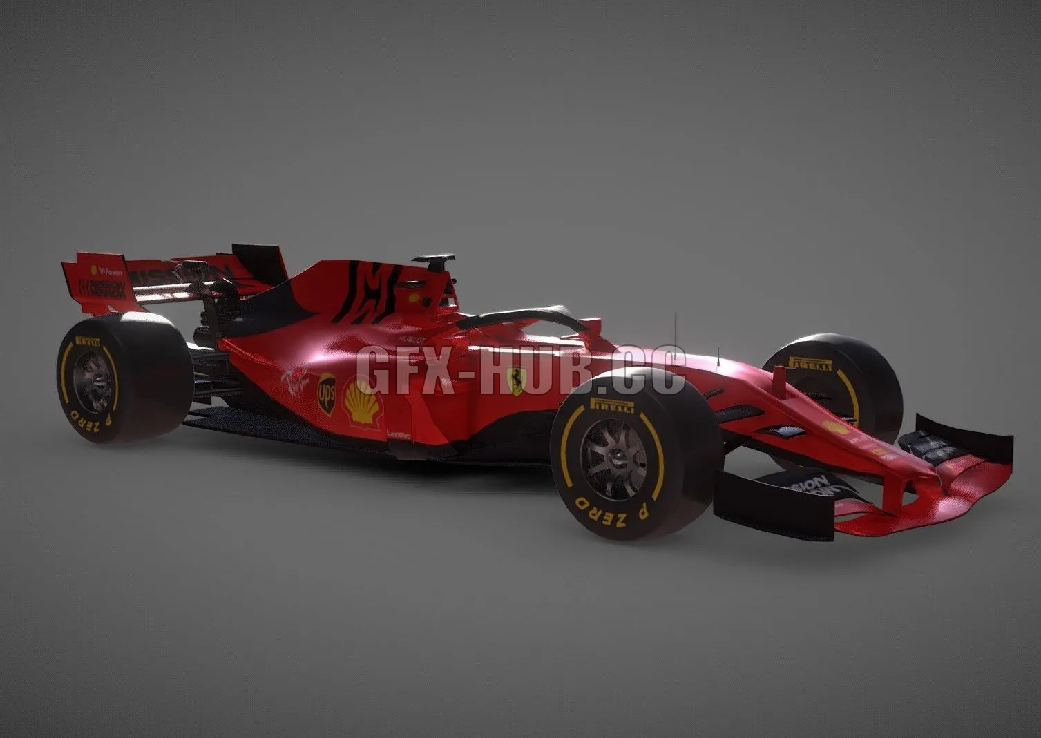 PBR Game 3D Model – Ferrari F1