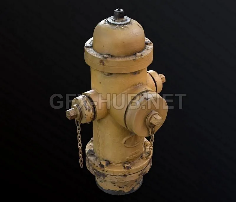 PBR Game 3D Model – Fire Hydrant Photogrammetry