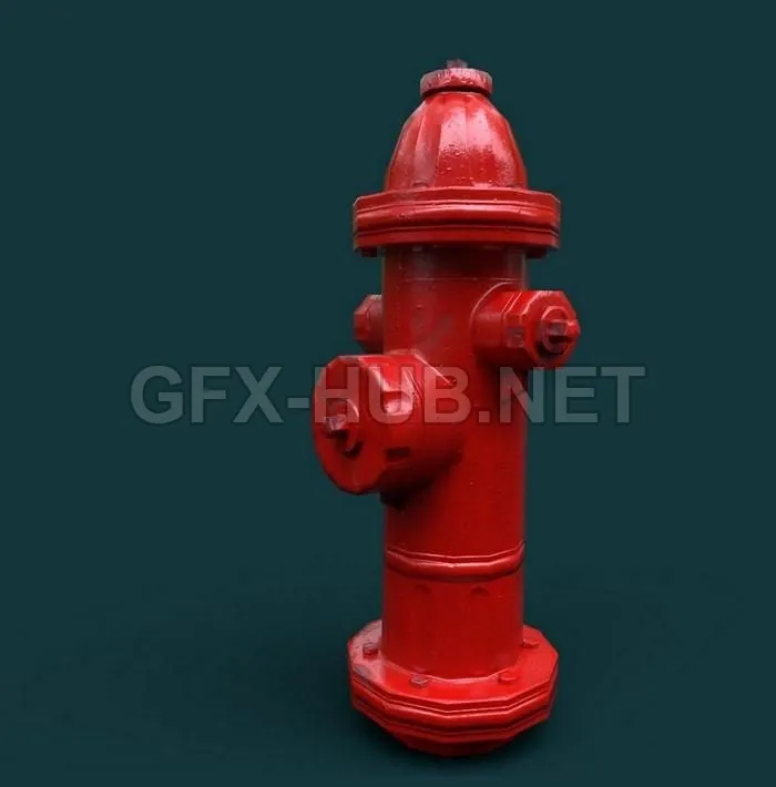 PBR Game 3D Model – Fire Hydrant