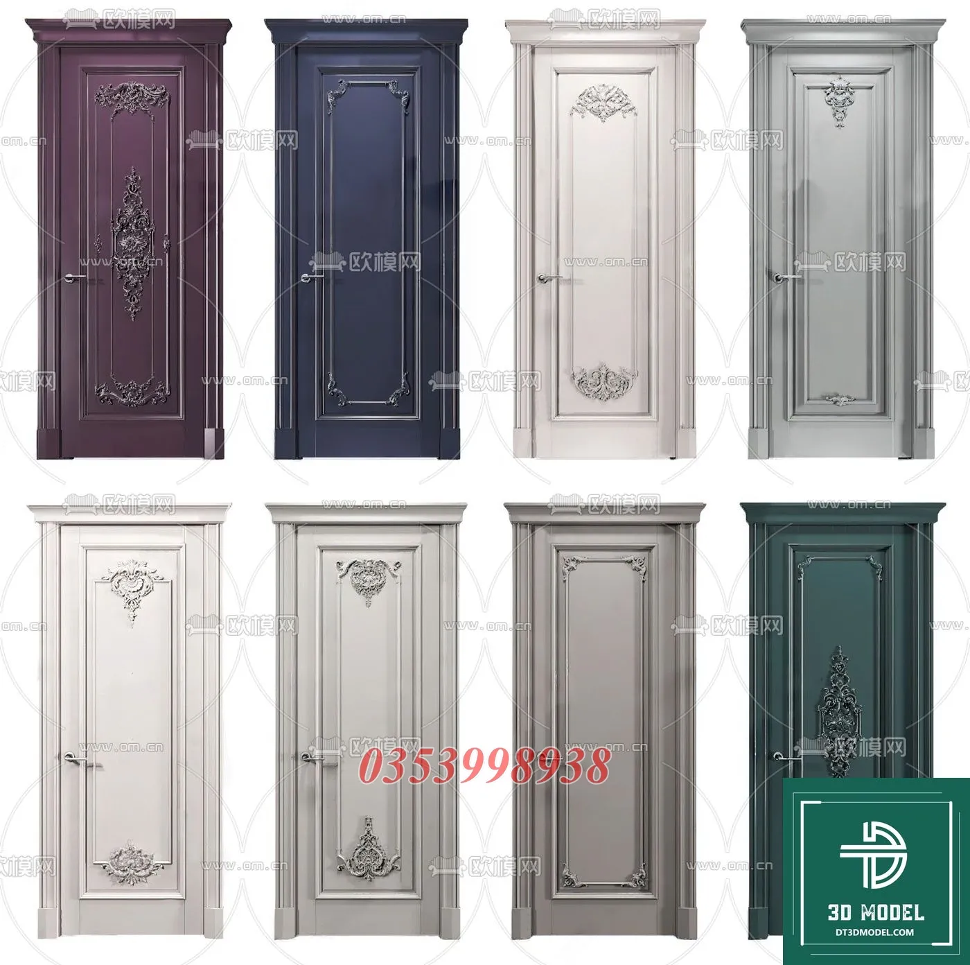 CLASSIC DOOR – 3dsmax MODELS – 008