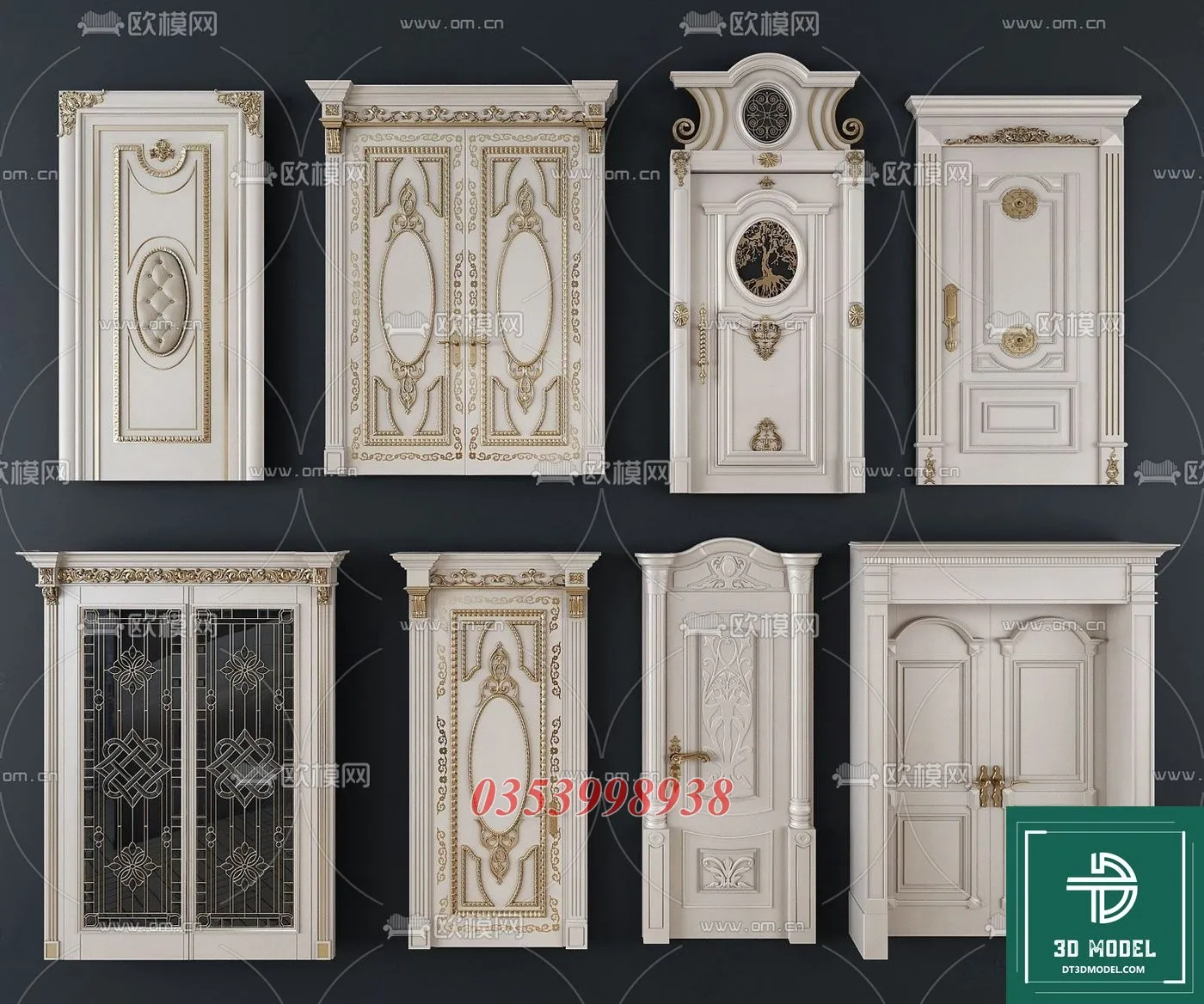 CLASSIC DOOR – 3dsmax MODELS – 018