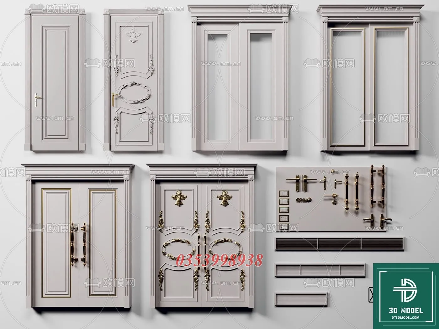 CLASSIC DOOR – 3dsmax MODELS – 037