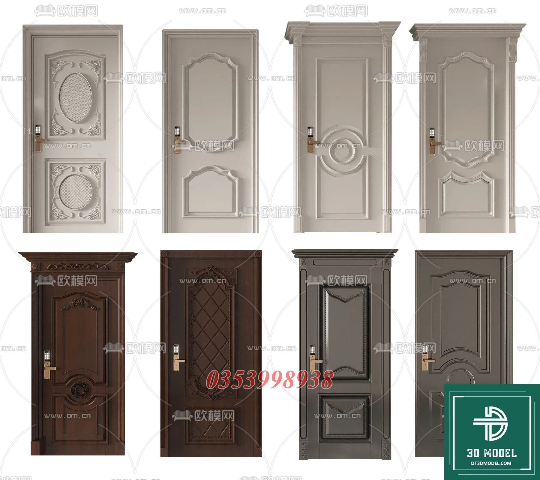 CLASSIC DOOR – 3dsmax MODELS – 093