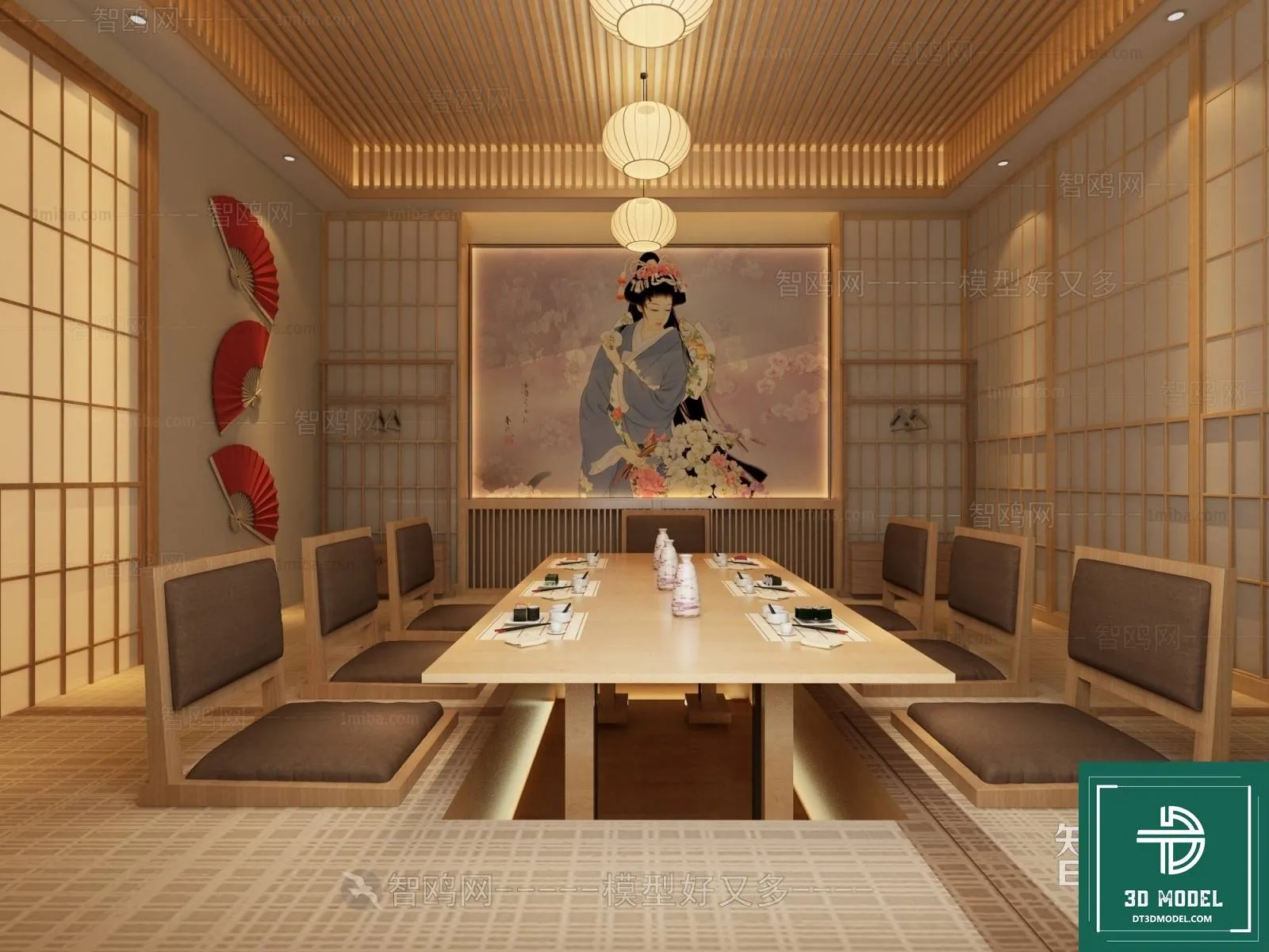 RESTAURANT – JAPAN STYLE – 3D BLOCK – 005