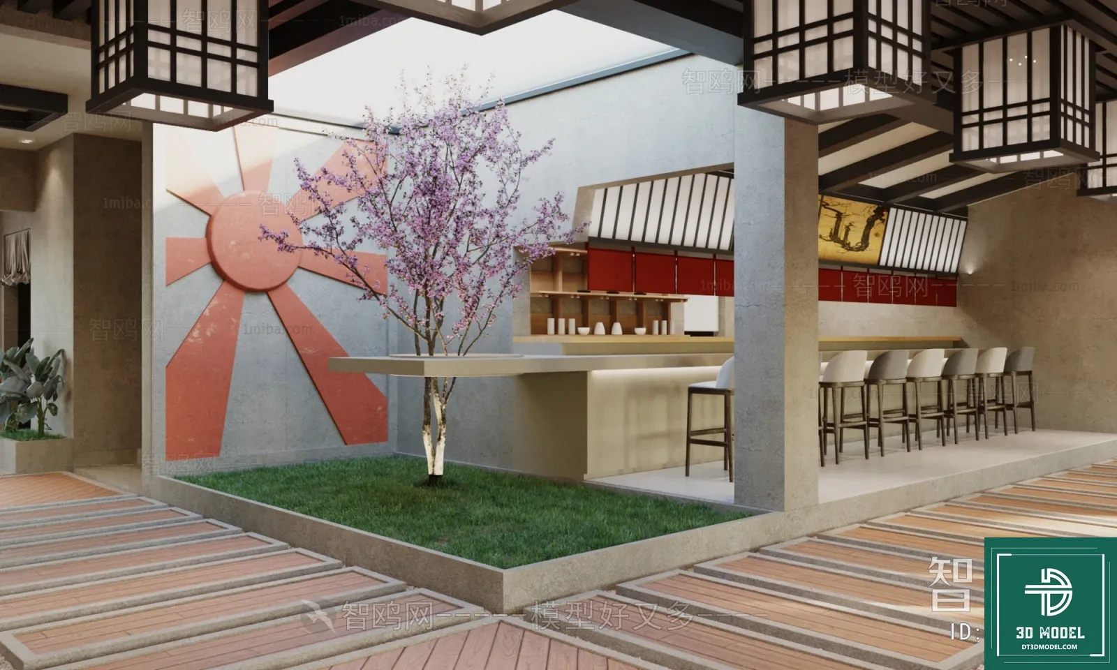 RESTAURANT – JAPAN STYLE – 3D BLOCK – 056