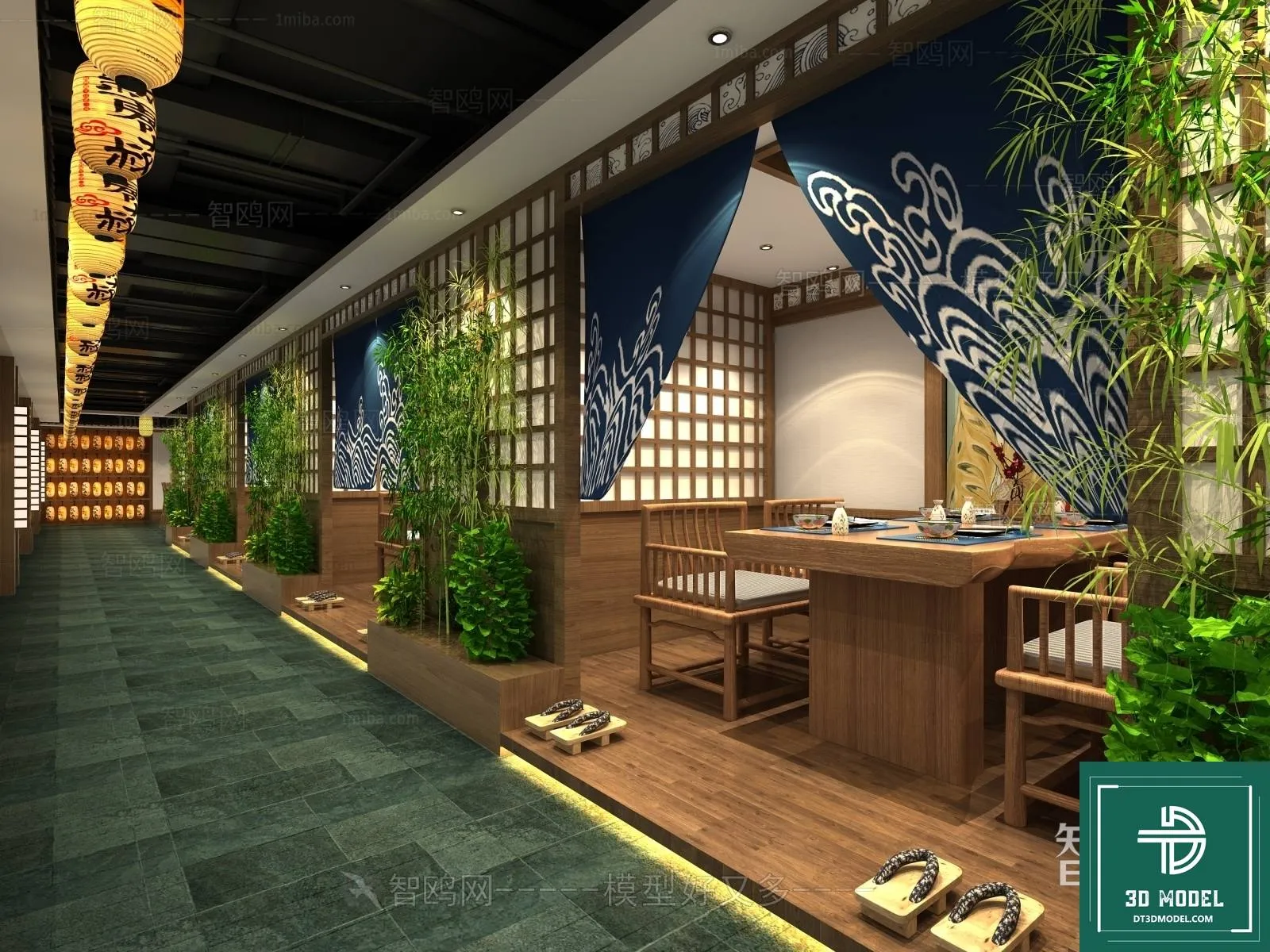 RESTAURANT – JAPAN STYLE – 3D BLOCK – 083