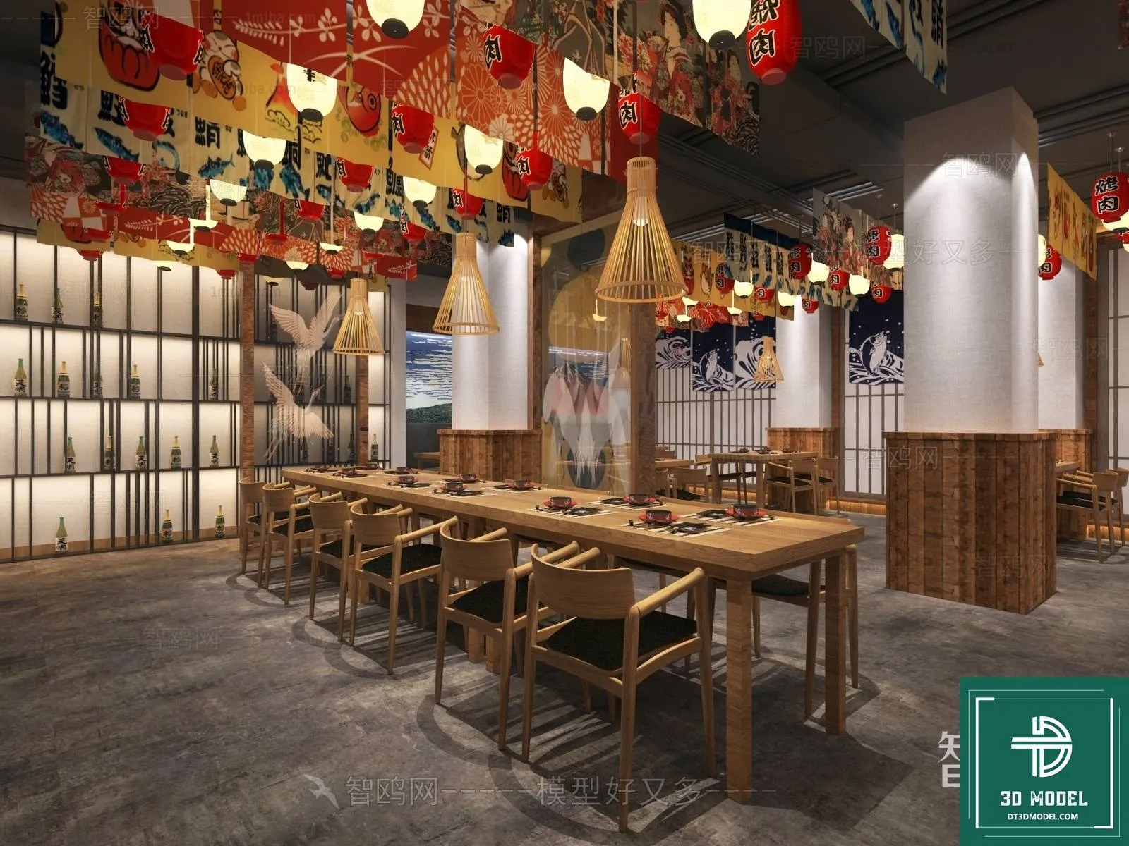 RESTAURANT – JAPAN STYLE – 3D BLOCK – 094