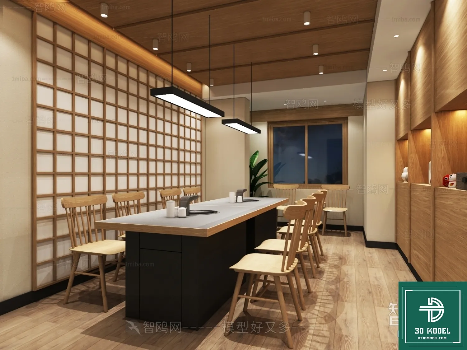 RESTAURANT – JAPAN STYLE – 3D BLOCK – 107