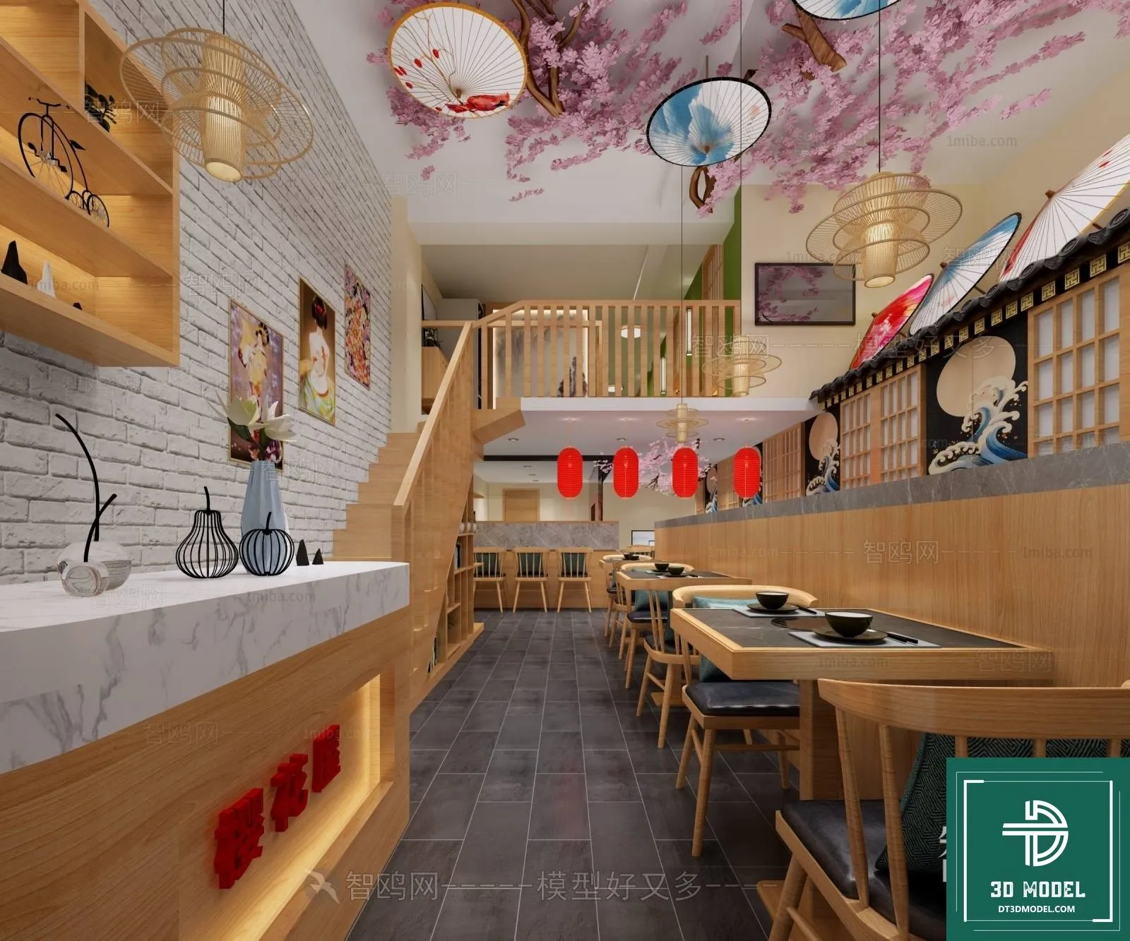 RESTAURANT – JAPAN STYLE – 3D BLOCK – 132