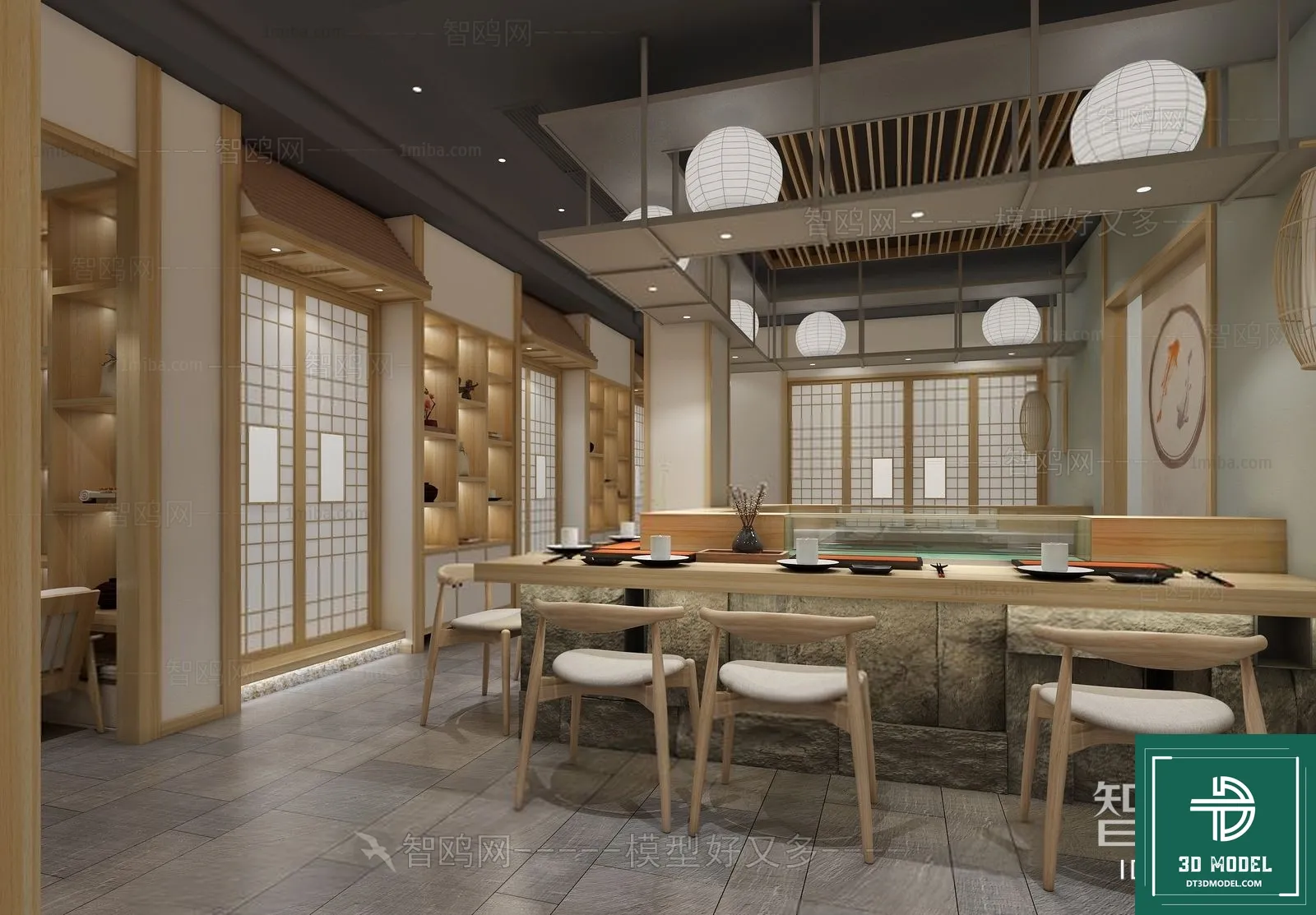 RESTAURANT – JAPAN STYLE – 3D BLOCK – 146