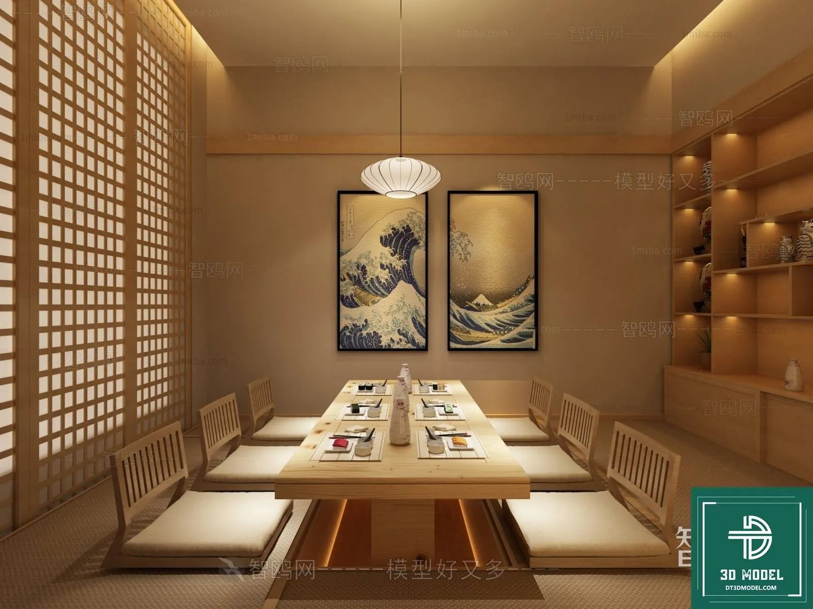 RESTAURANT – JAPAN STYLE – 3D BLOCK – 169