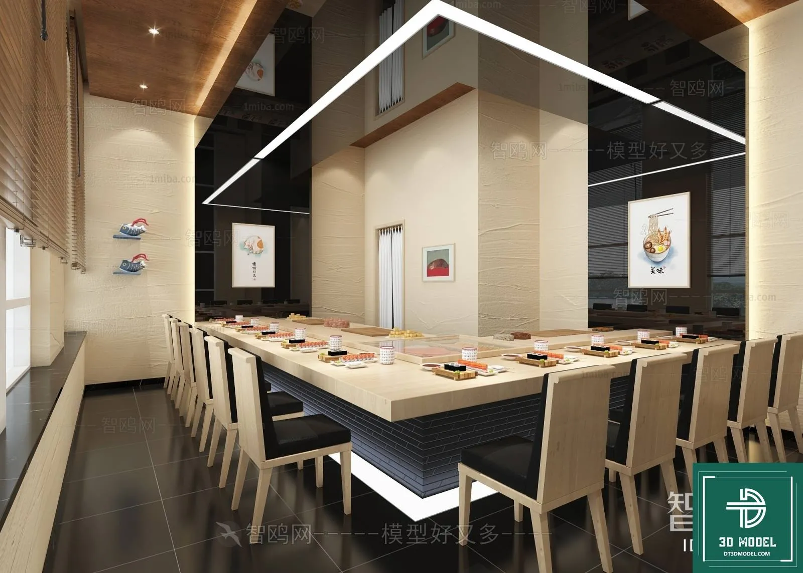 RESTAURANT – JAPAN STYLE – 3D BLOCK – 174