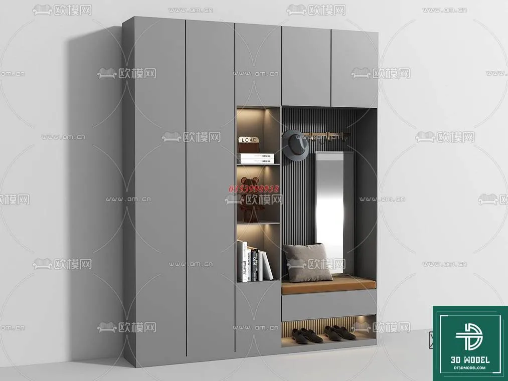 SHOES – CLOTHES – CABINET – 3D MODELS – 012