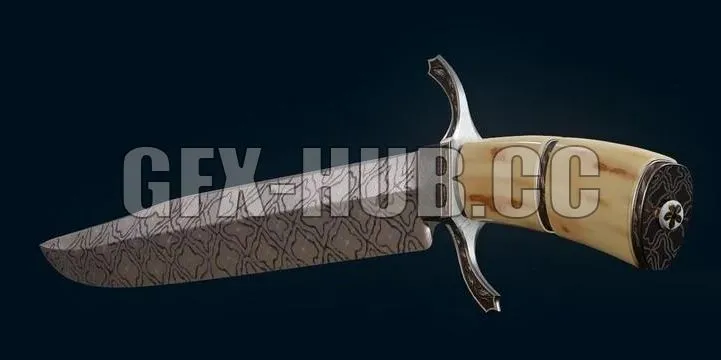 PBR Game 3D Model – G.F.X-H.U.B.Ornamental Knife